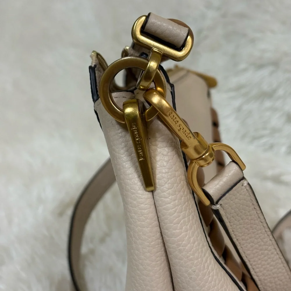 Kate Spade Cream and Brown Crossbody Bag
